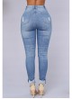 Women's High Waisted Distressed Jeans